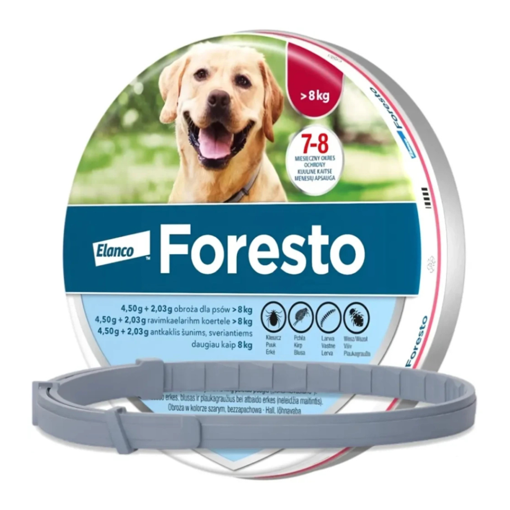 Obroża Foresto rozmiar pow. 8 kg